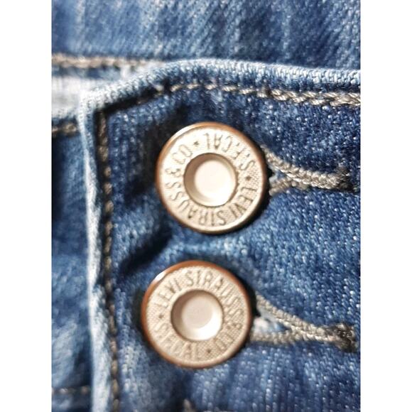 Levis 526 Jeans Womens 6 Blue Denim Slender Bootcut Low Rise Flaps Retro 30x28 - Picture 4 of 10